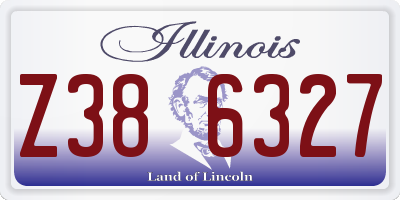 IL license plate Z386327
