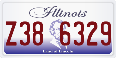 IL license plate Z386329
