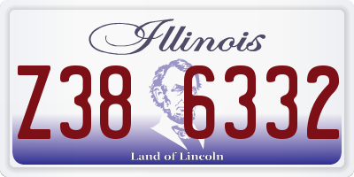 IL license plate Z386332
