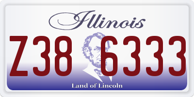 IL license plate Z386333