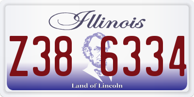 IL license plate Z386334