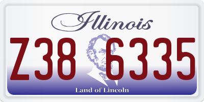 IL license plate Z386335