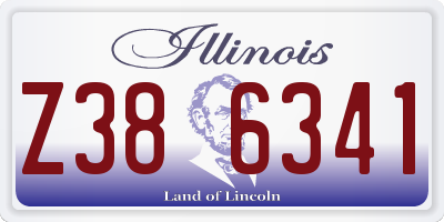 IL license plate Z386341