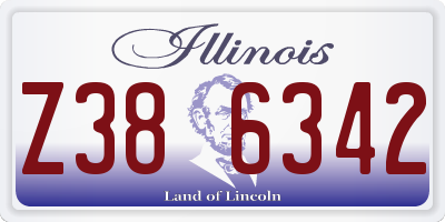 IL license plate Z386342