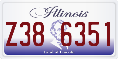 IL license plate Z386351