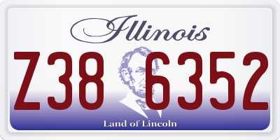 IL license plate Z386352