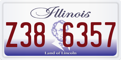 IL license plate Z386357