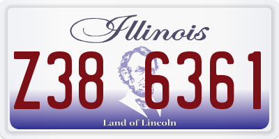IL license plate Z386361