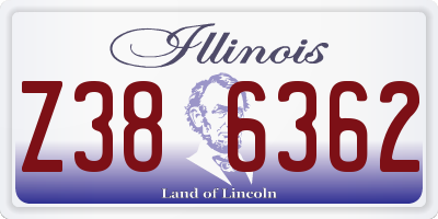 IL license plate Z386362