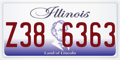 IL license plate Z386363