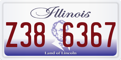 IL license plate Z386367