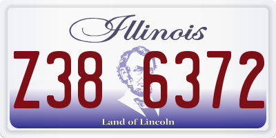 IL license plate Z386372