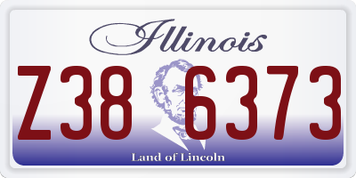 IL license plate Z386373