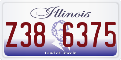 IL license plate Z386375