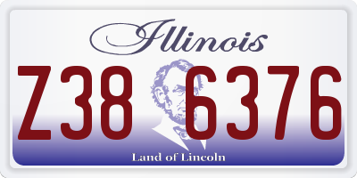 IL license plate Z386376