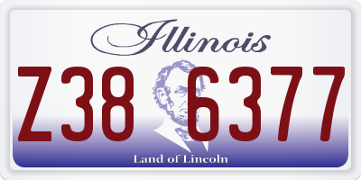IL license plate Z386377