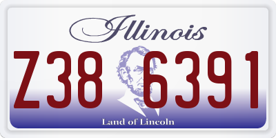 IL license plate Z386391