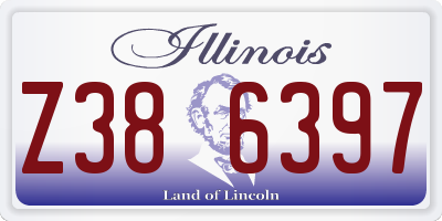 IL license plate Z386397