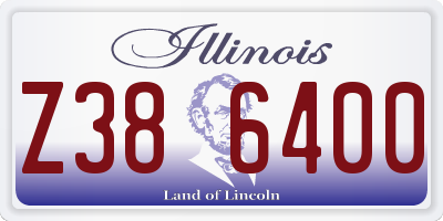 IL license plate Z386400