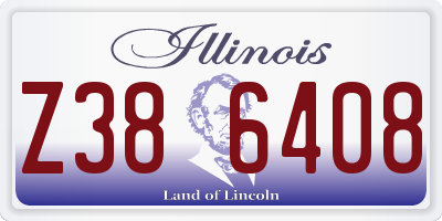 IL license plate Z386408