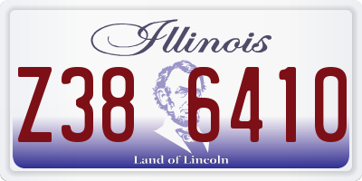 IL license plate Z386410