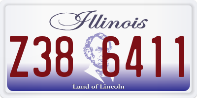 IL license plate Z386411
