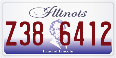 IL license plate Z386412