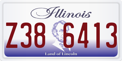 IL license plate Z386413