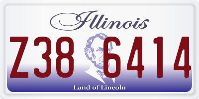 IL license plate Z386414