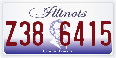 IL license plate Z386415