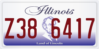 IL license plate Z386417