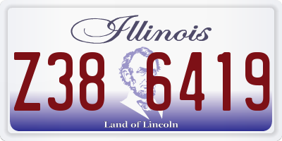 IL license plate Z386419