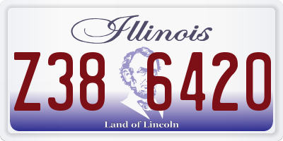 IL license plate Z386420
