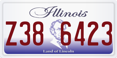 IL license plate Z386423