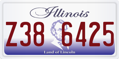 IL license plate Z386425
