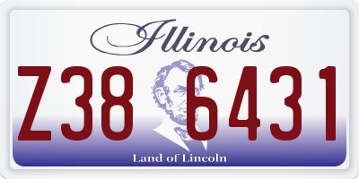 IL license plate Z386431