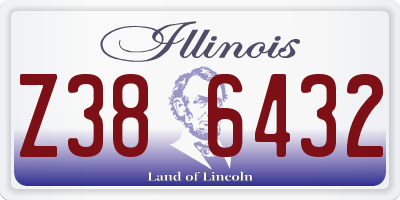 IL license plate Z386432