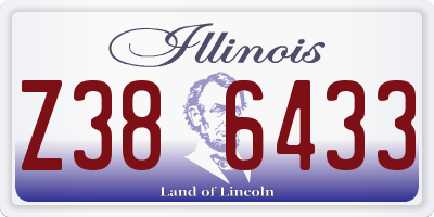 IL license plate Z386433