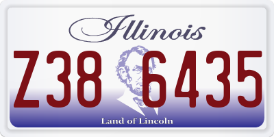 IL license plate Z386435