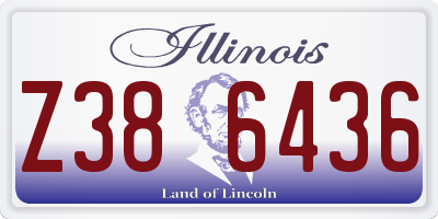 IL license plate Z386436