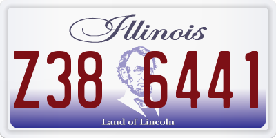 IL license plate Z386441