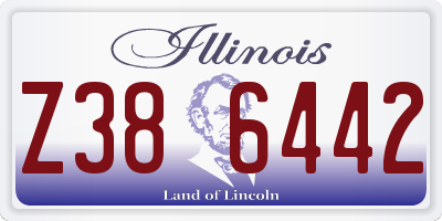 IL license plate Z386442