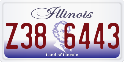 IL license plate Z386443