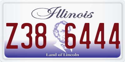 IL license plate Z386444
