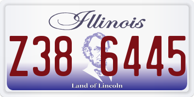 IL license plate Z386445