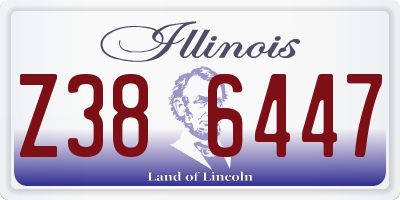 IL license plate Z386447