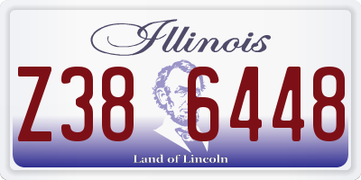 IL license plate Z386448