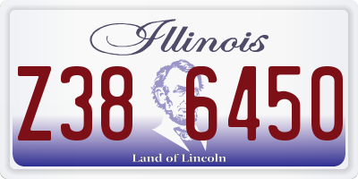 IL license plate Z386450