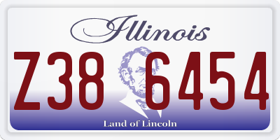 IL license plate Z386454