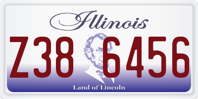 IL license plate Z386456